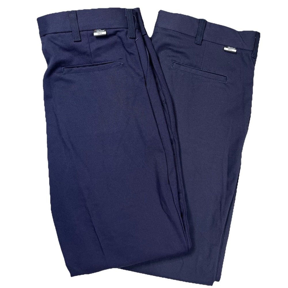 Westex Ultrasoft Aramark FR Flame Resistant Men's Navy Pants Sz 38x32 Lot Of‎ 2